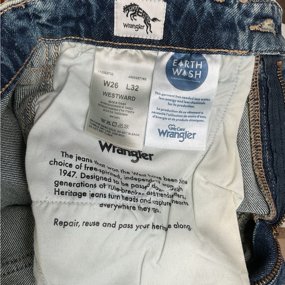 WRANGLER Women's Block High Rise Westward Bootcut Jeans Size 26 | 32" Inseam NWT - Picture 9 of 9